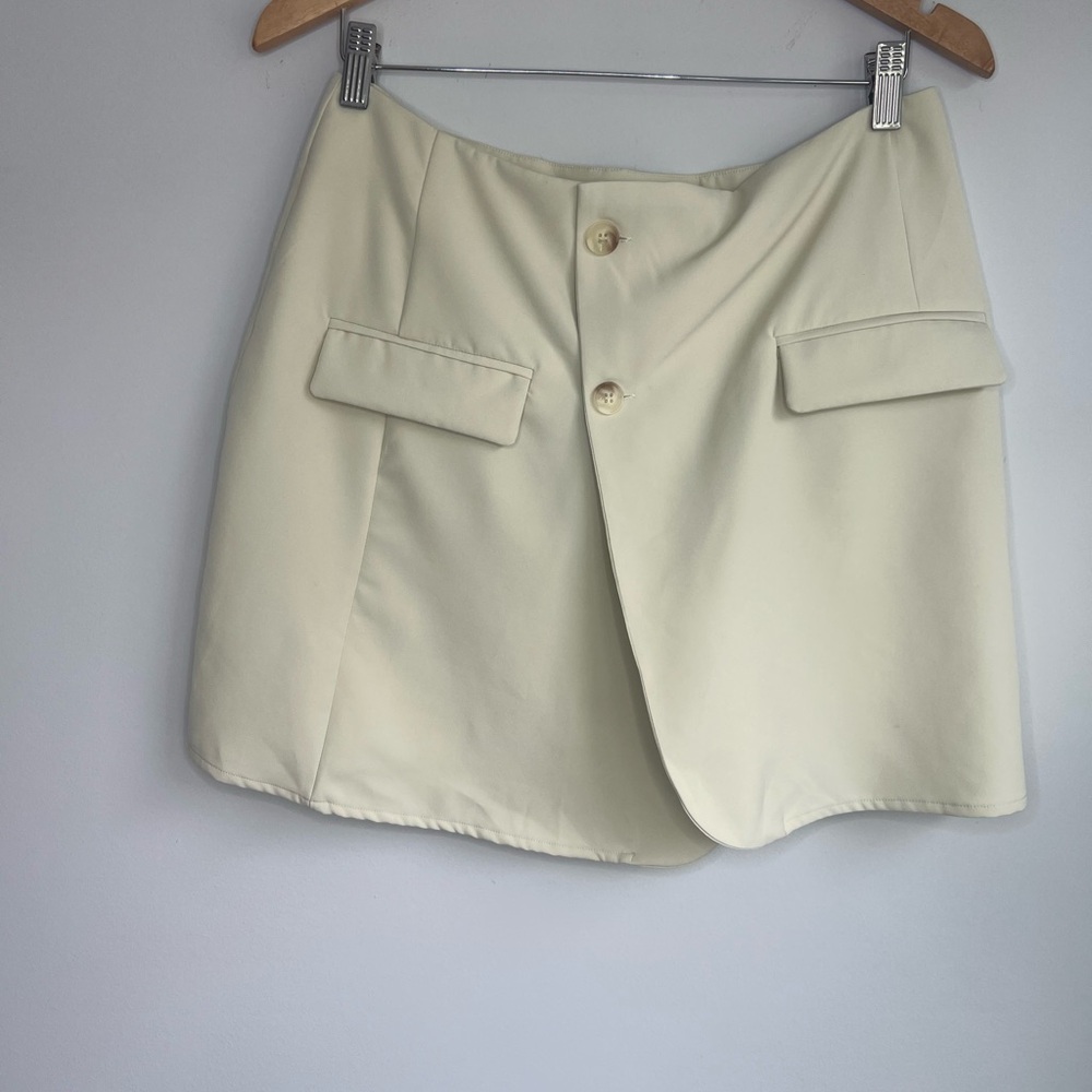 Nasty Gal Cream Button-Front Skirt woman’s‎ size 10 NWT Casual skirt Bottom Down